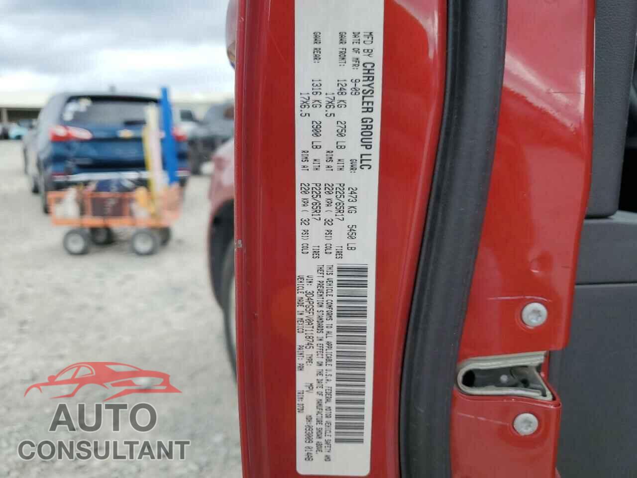 DODGE JOURNEY 2010 - 3D4PG5FV0AT118745