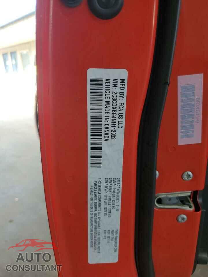 DODGE CHARGER 2022 - 2C3CDXBG4NH113932