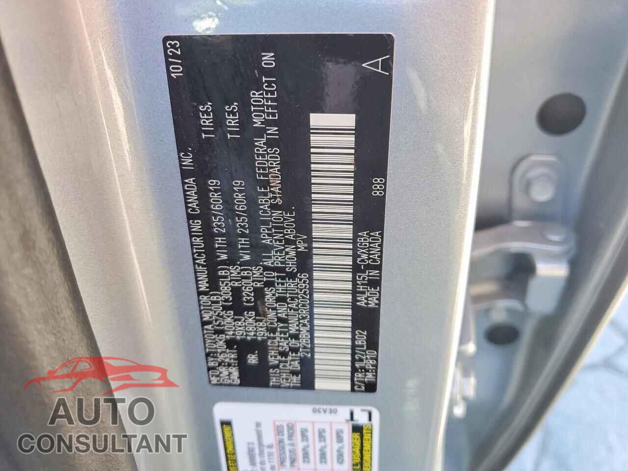 LEXUS UNKNOWN 2024 - 2T2BBMCA3RC025956
