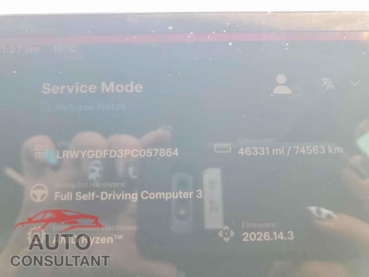 TESLA MODEL Y 2023 - LRWYGDFD3PC057864