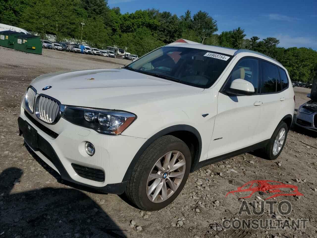 BMW X3 2016 - 5UXWX9C54G0D94471