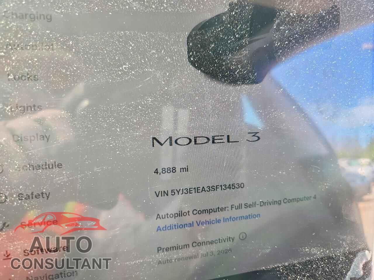 TESLA MODEL 3 2025 - 5YJ3E1EA3SF134530