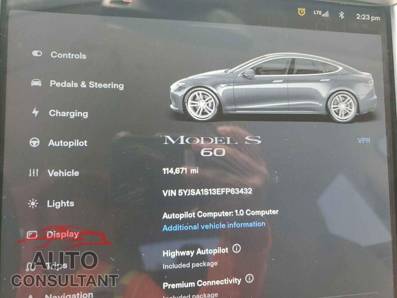 TESLA MODEL S 2014 - 5YJSA1S13EFP63432