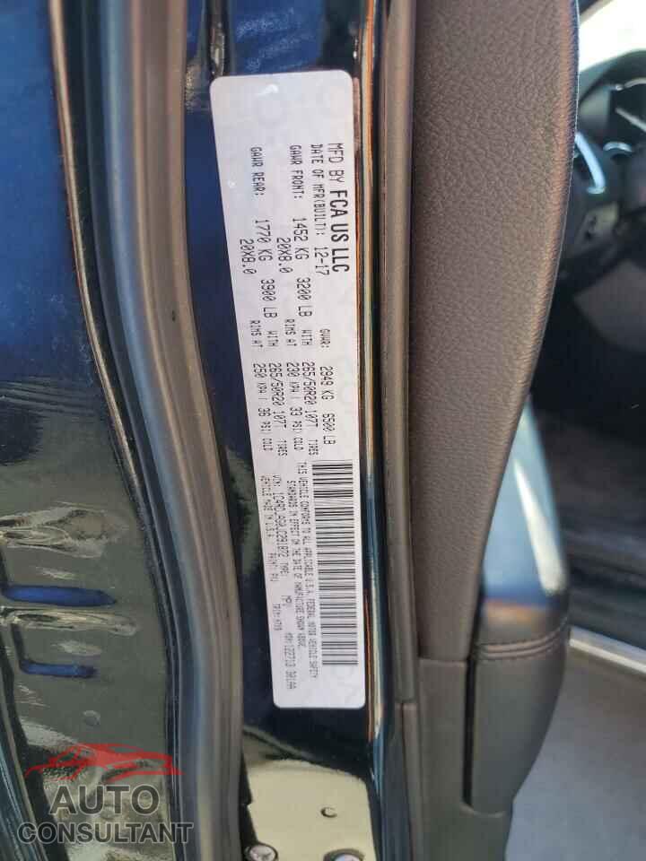DODGE DURANGO 2018 - 1C4RDJAG0JC291872