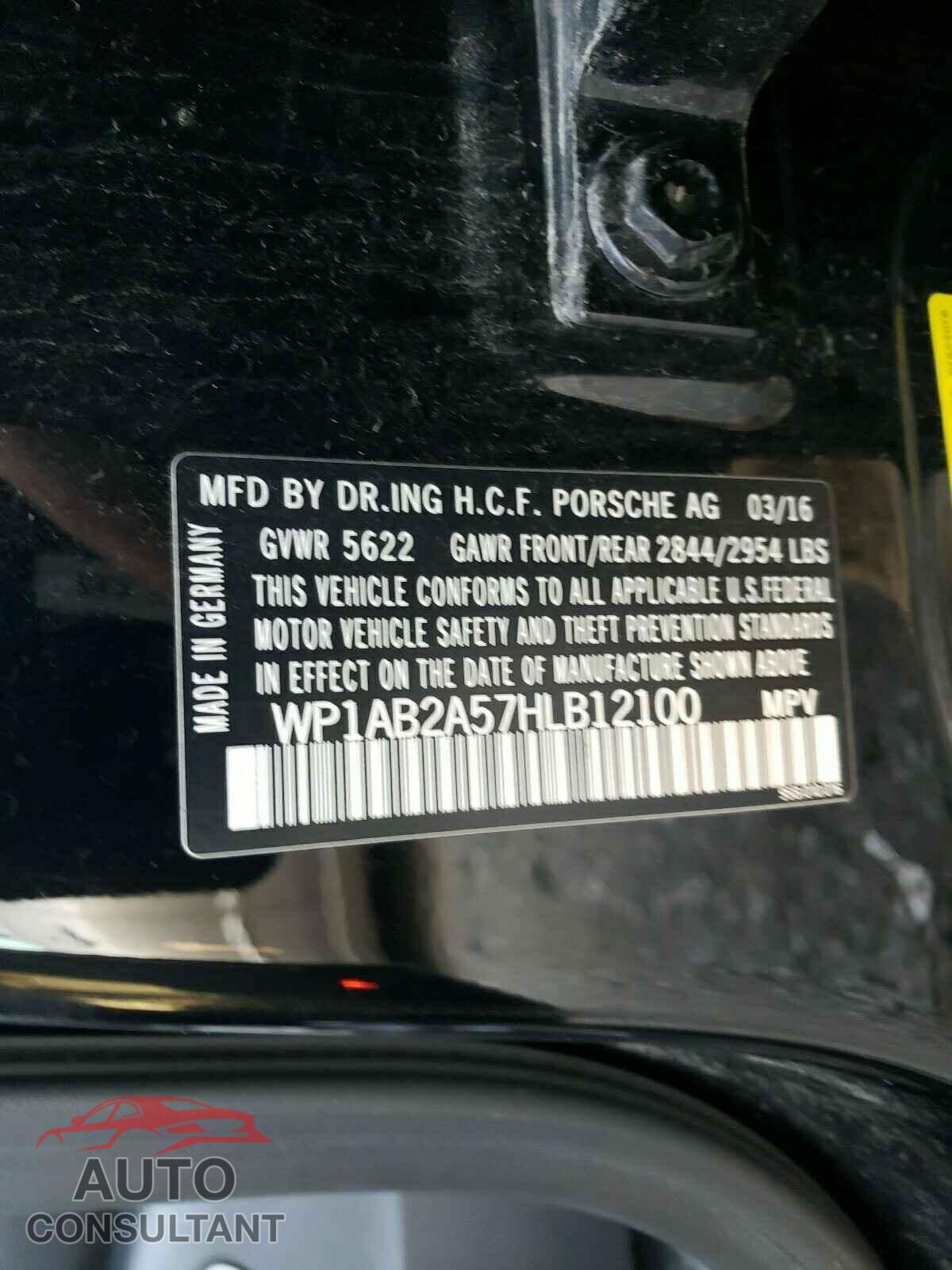 PORSCHE MACAN 2017 - WP1AB2A57HLB12100