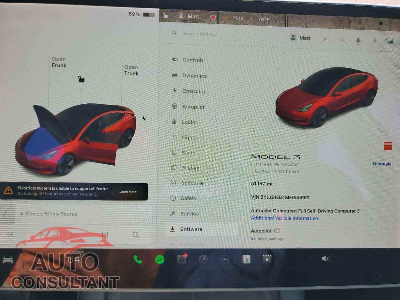 TESLA MODEL 3 2021 - 5YJ3E1EB4MF055962