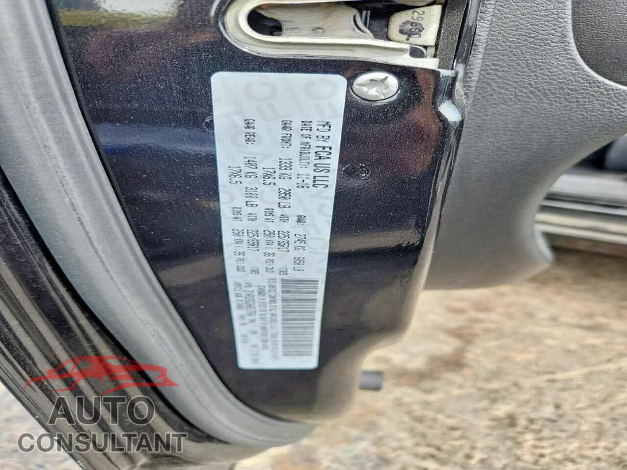 DODGE CARAVAN 2017 - 2C4RDGBG3HR617764