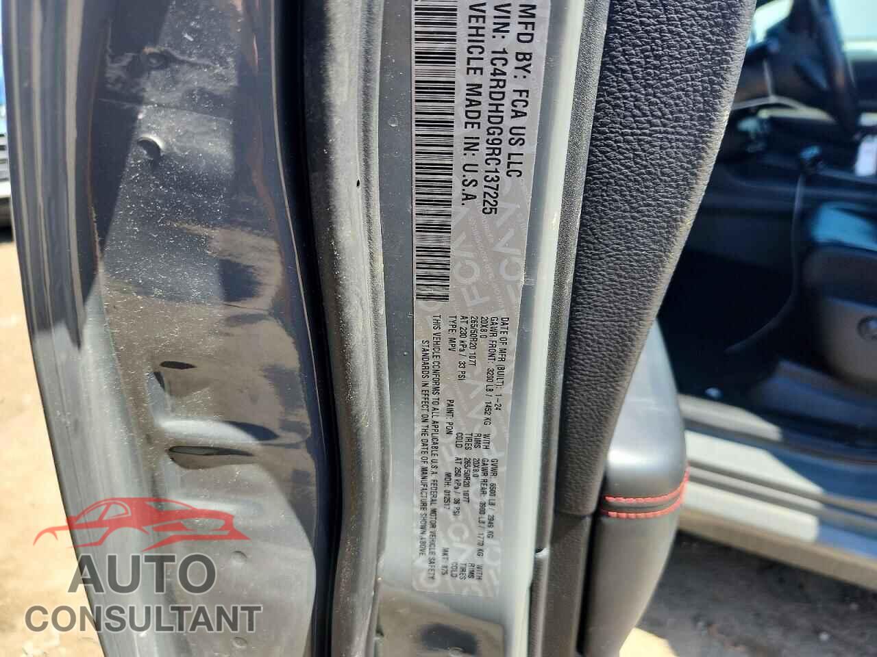 DODGE DURANGO 2024 - 1C4RDHDG9RC137225