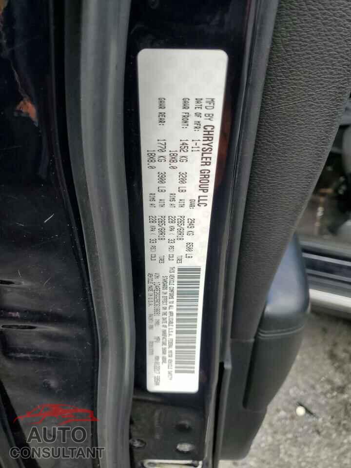DODGE DURANGO 2011 - 1D4RE2GG2BC618691