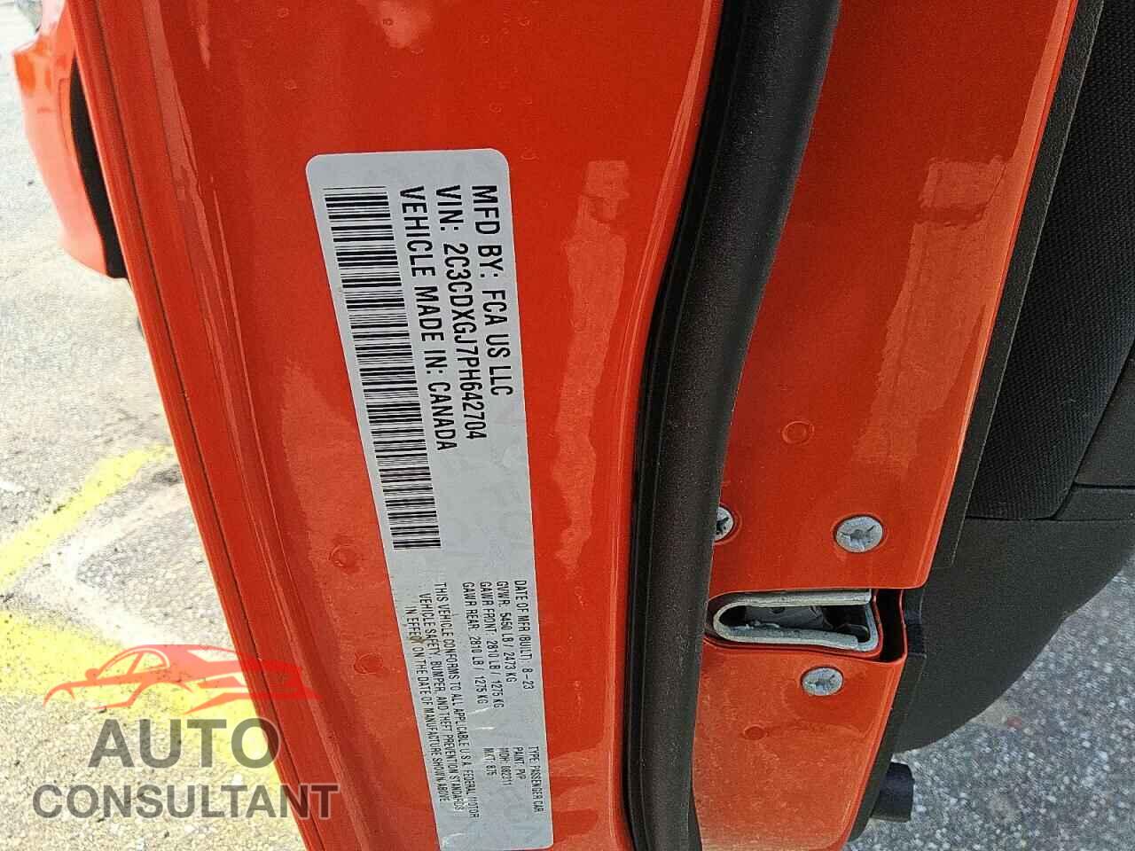 DODGE CHARGER 2023 - 2C3CDXGJ7PH642704