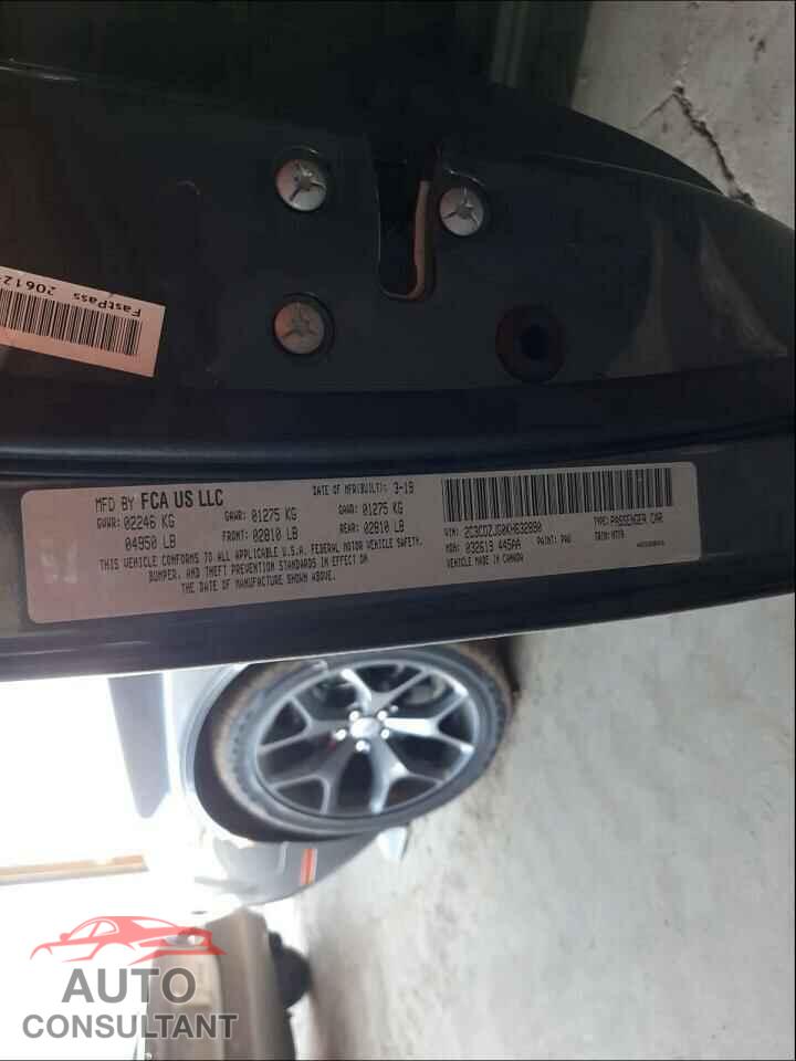 DODGE CHALLENGER 2019 - 2C3CDZJG0KH632890