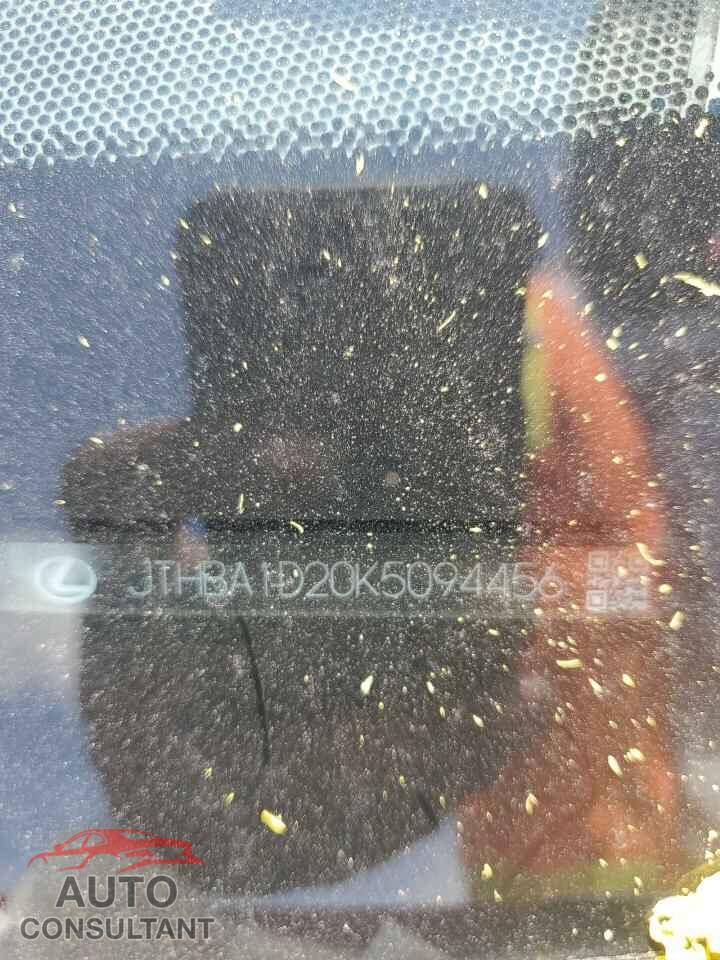 LEXUS IS 2019 - JTHBA1D20K5094456
