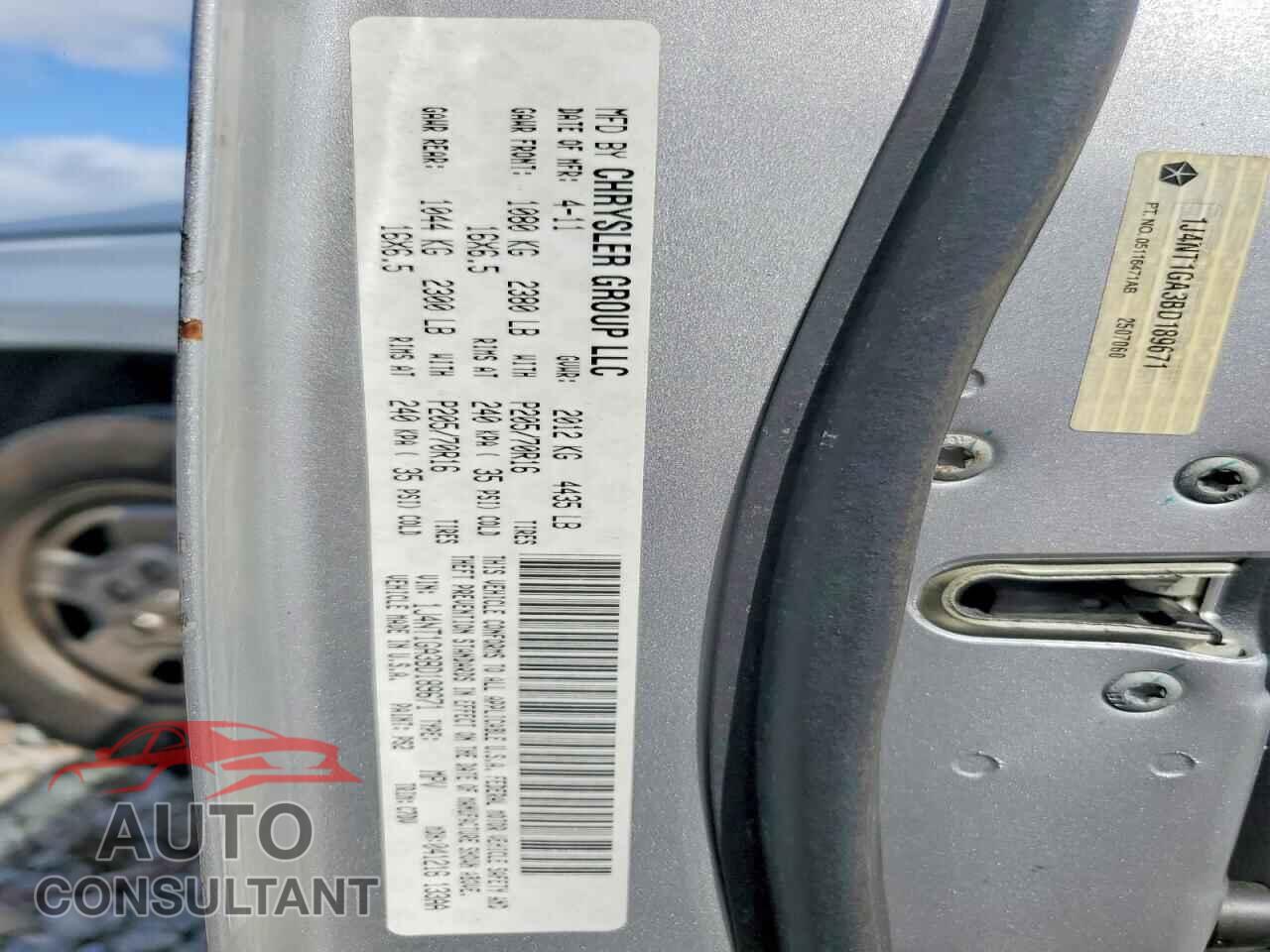 JEEP PATRIOT 2011 - 1J4NT1GA3BD189671