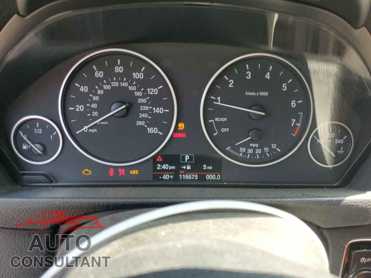 BMW 3 SERIES 2014 - WBA3B1C58EK130704