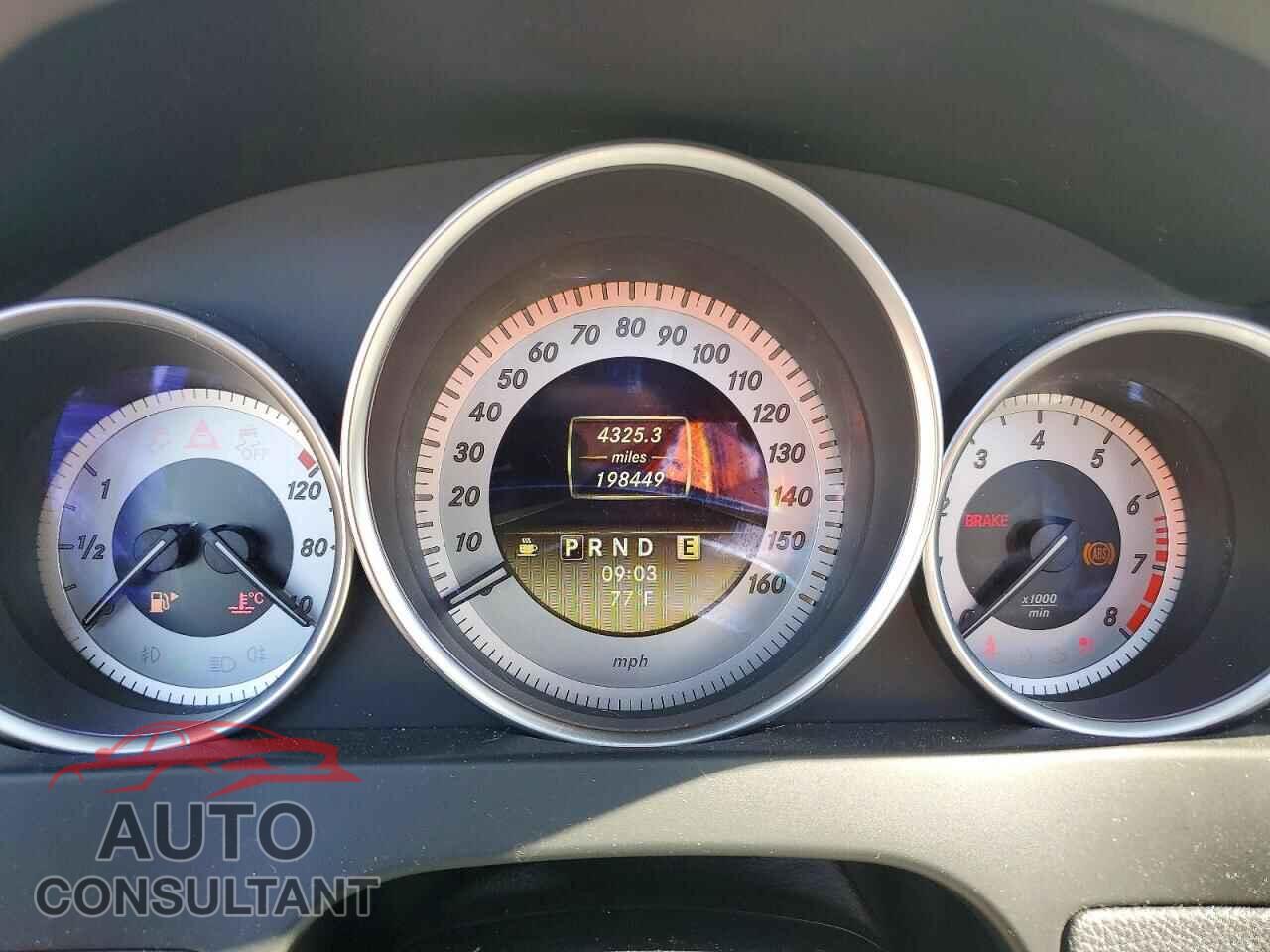 MERCEDES-BENZ C-CLASS 2012 - WDDGF8BB6CR229797