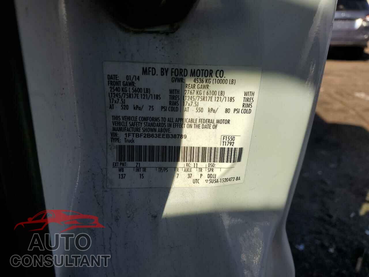 FORD F250 2014 - 1FTBF2B63EEB38789