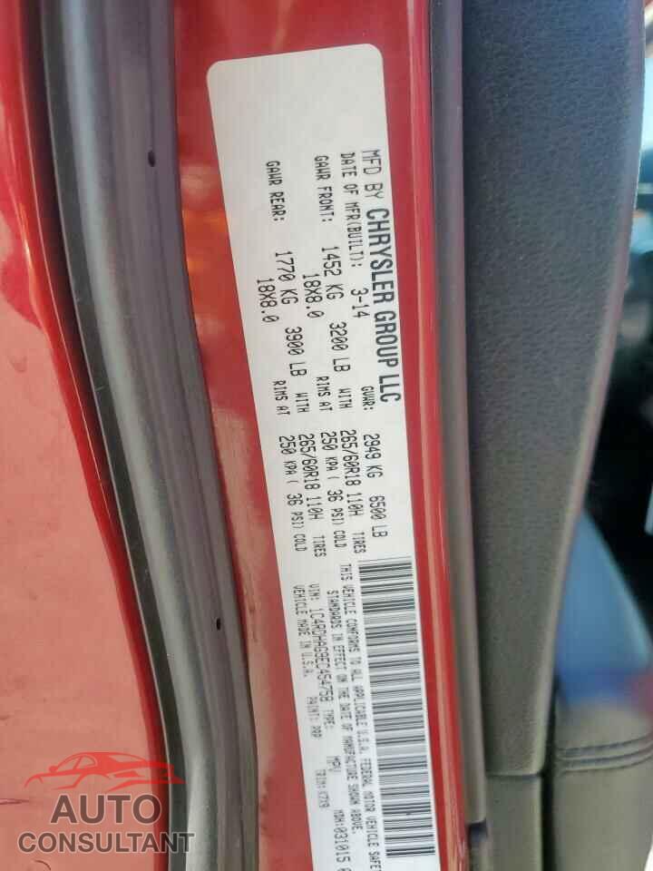 DODGE DURANGO 2014 - 1C4RDHAG9EC454758