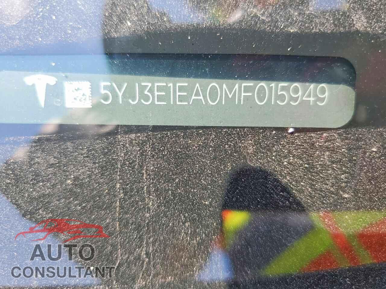 TESLA MODEL 3 2021 - 5YJ3E1EA0MF015949