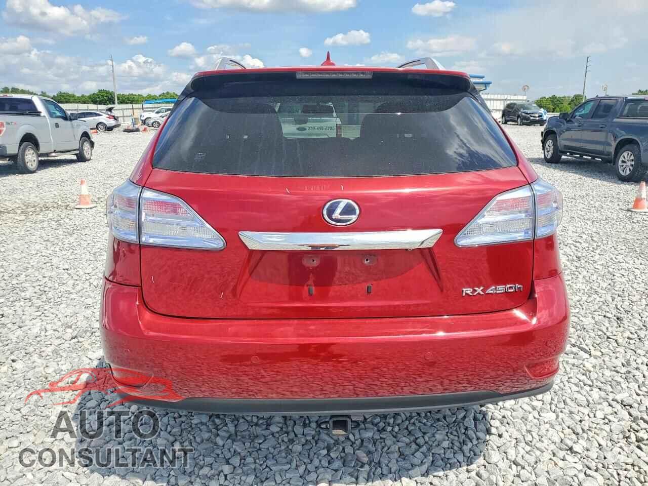 LEXUS RX450 2012 - JTJBC1BA2C2433188