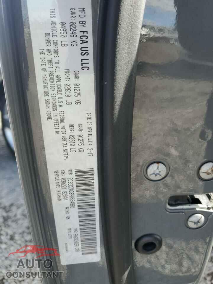 DODGE CHALLENGER 2017 - 2C3CDZAG8HH594995