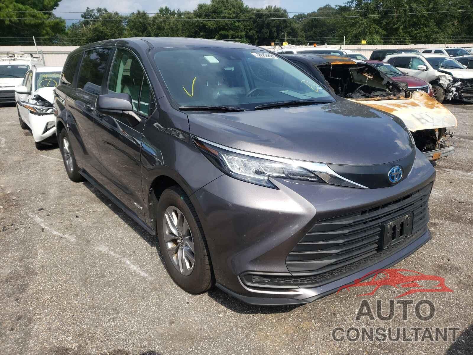 TOYOTA SIENNA 2021 - 5TDKRKEC5MS014850