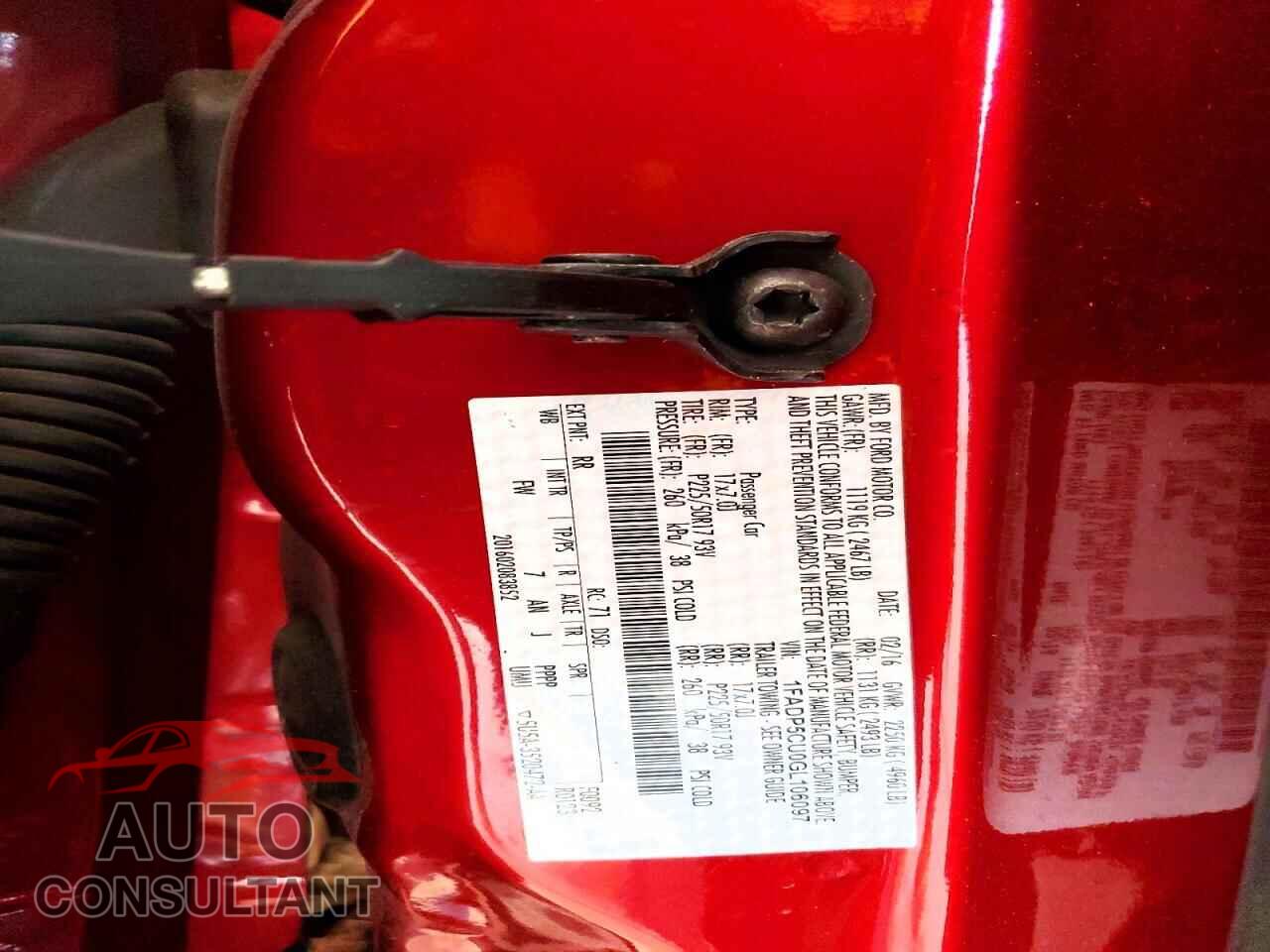FORD CMAX 2016 - 1FADP5CU0GL106097