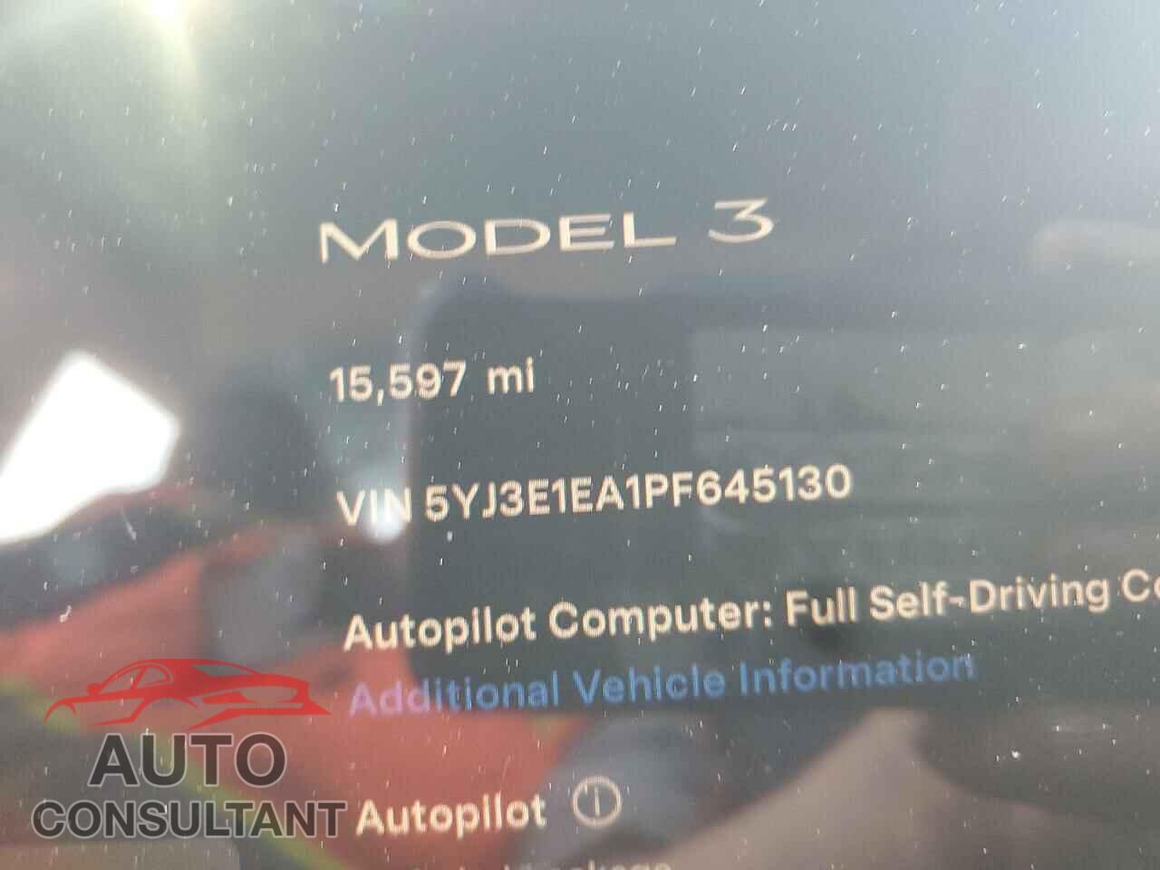 TESLA MODEL 3 2023 - 5YJ3E1EA1PF645130