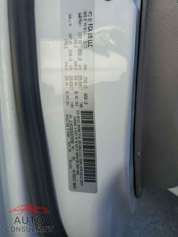 DODGE CARAVAN 2017 - 2C4RDGBG3HR792998