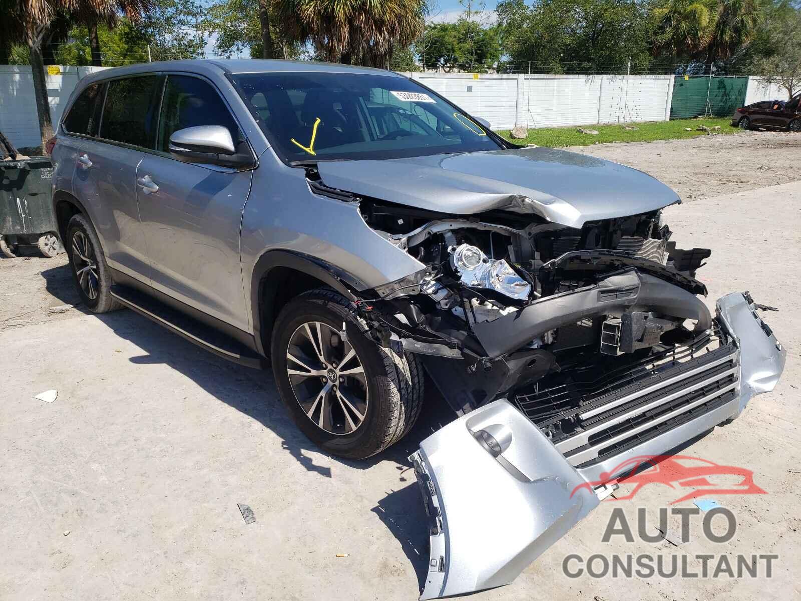 TOYOTA HIGHLANDER 2019 - 5TDZARFH4KS054598
