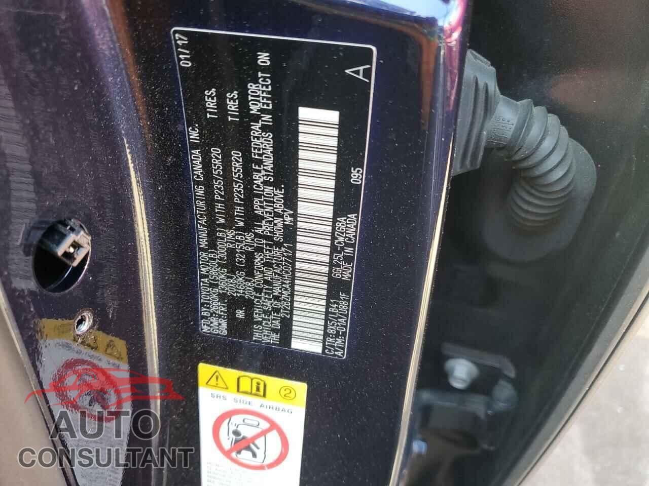 LEXUS RX350 2017 - 2T2BZMCA4HC077171
