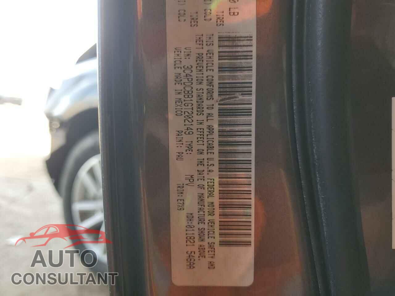 DODGE JOURNEY 2016 - 3C4PDCBB1GT202149