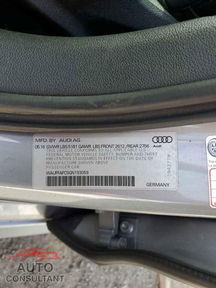 AUDI A6 2016 - WAUFFAFC5GN193059