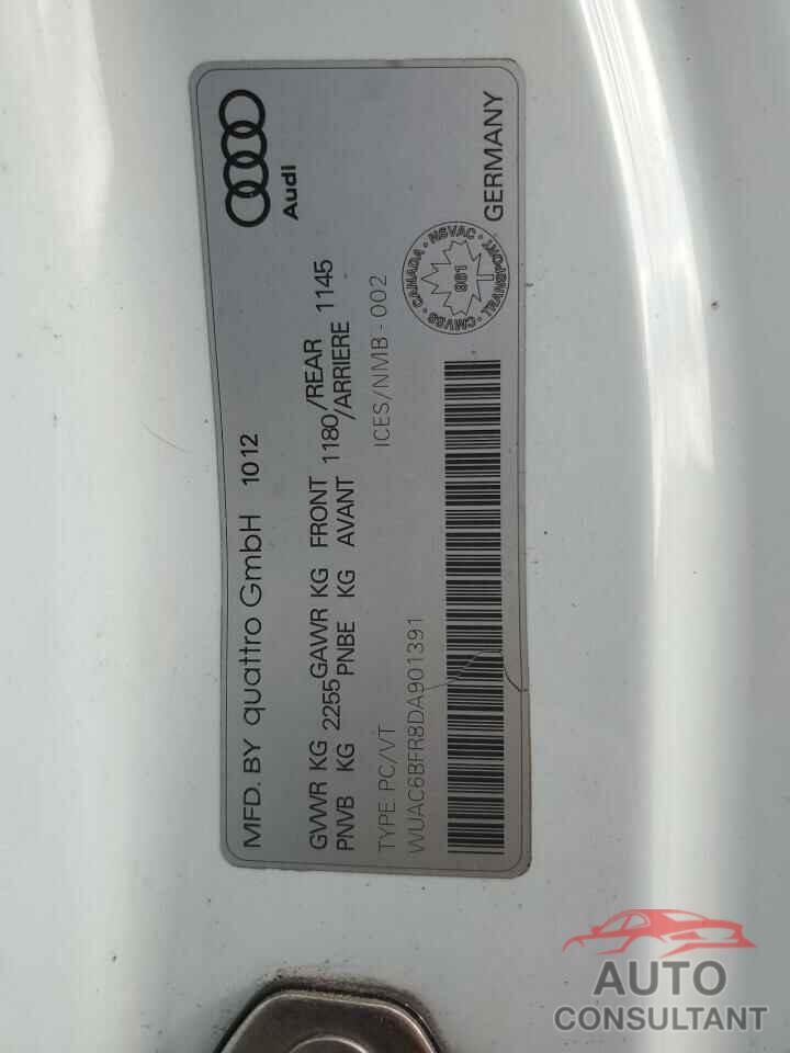 AUDI S5/RS5 2013 - WUAC6BFR8DA901391