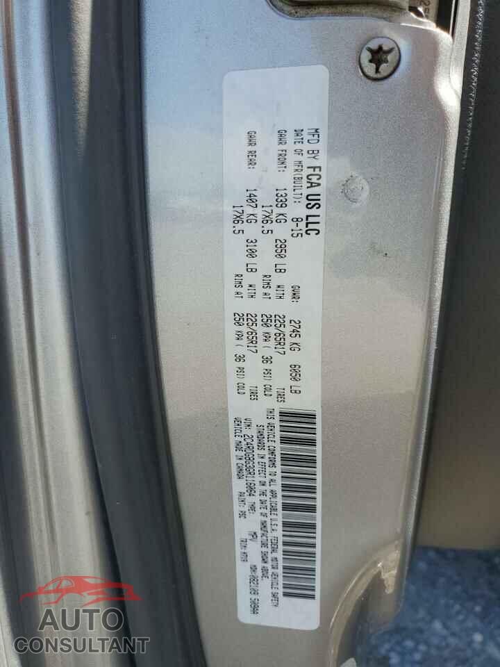 DODGE CARAVAN 2016 - 2C4RDGBG3GR116064
