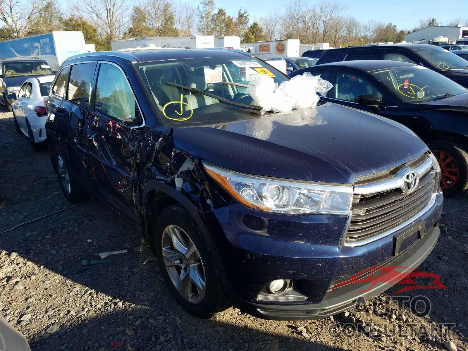 TOYOTA HIGHLANDER 2016 - 5TDDKRFH2GS260355