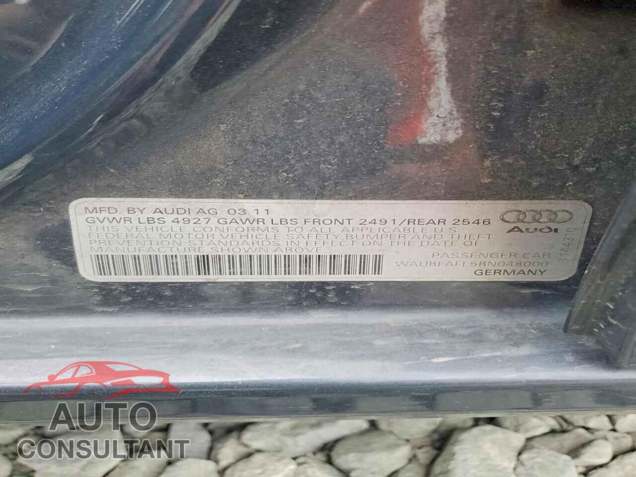 AUDI A4 2011 - WAUBFAFL5BN048000