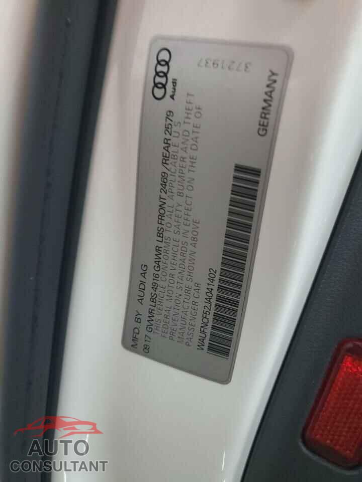 AUDI A5 2018 - WAUFNCF52JA041402