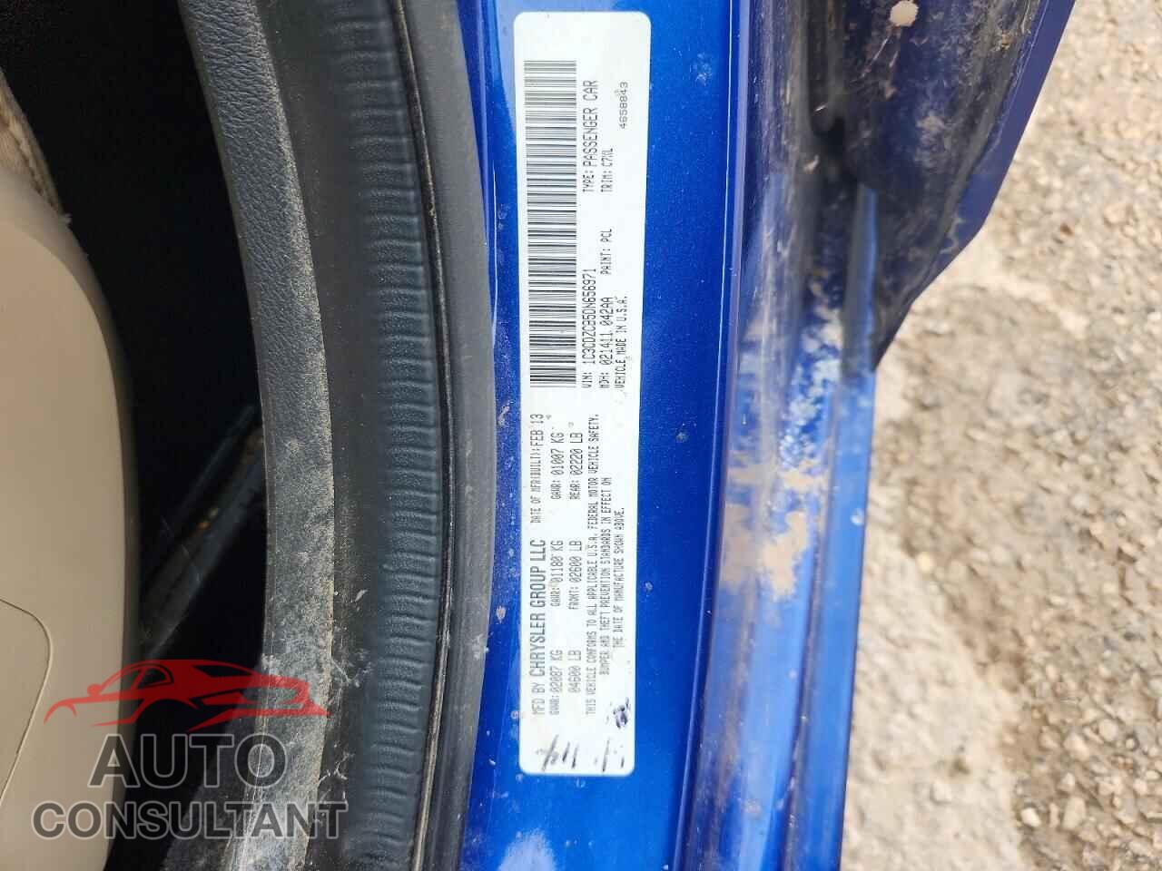 DODGE AVENGER 2013 - 1C3CDZCB5DN656971