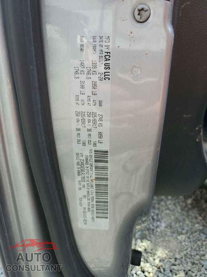 DODGE CARAVAN 2020 - 2C4RDGEG6LR178533