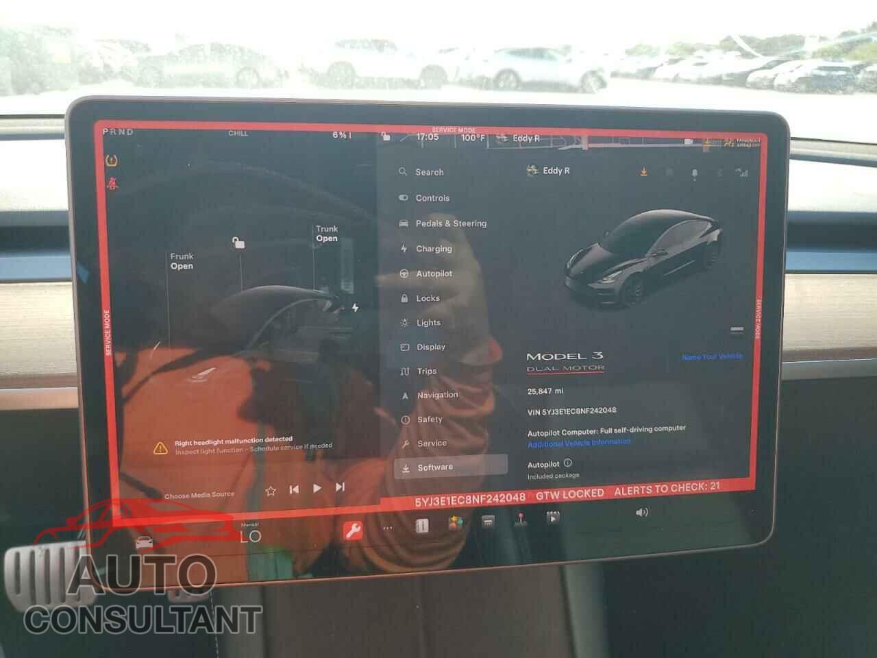 TESLA MODEL 3 2022 - 5YJ3E1EC8NF242048