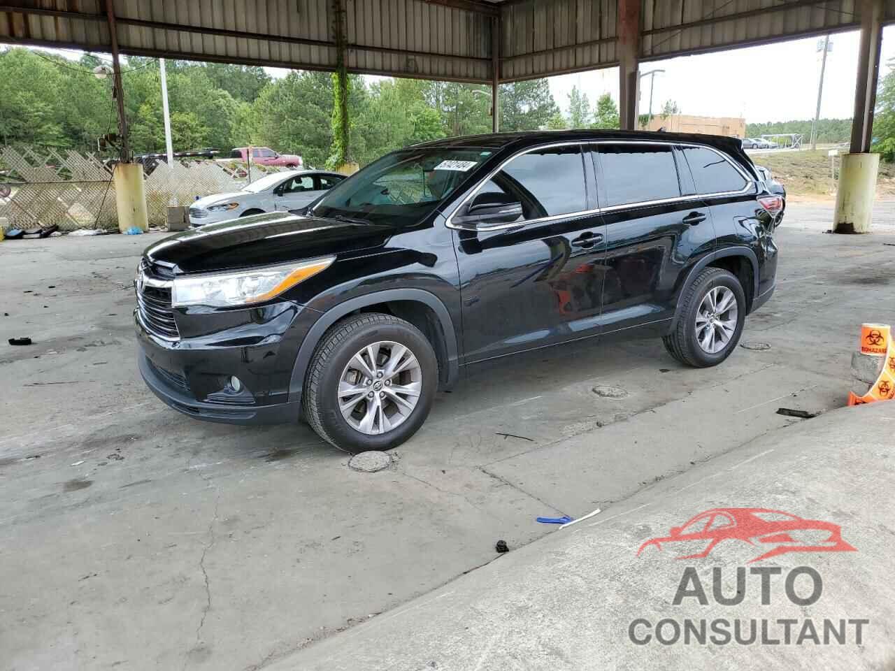 TOYOTA HIGHLANDER 2016 - 5TDZKRFHXGS132743