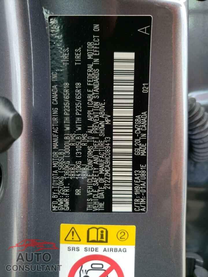 LEXUS RX350 2017 - 2T2ZZMCA9HC089413