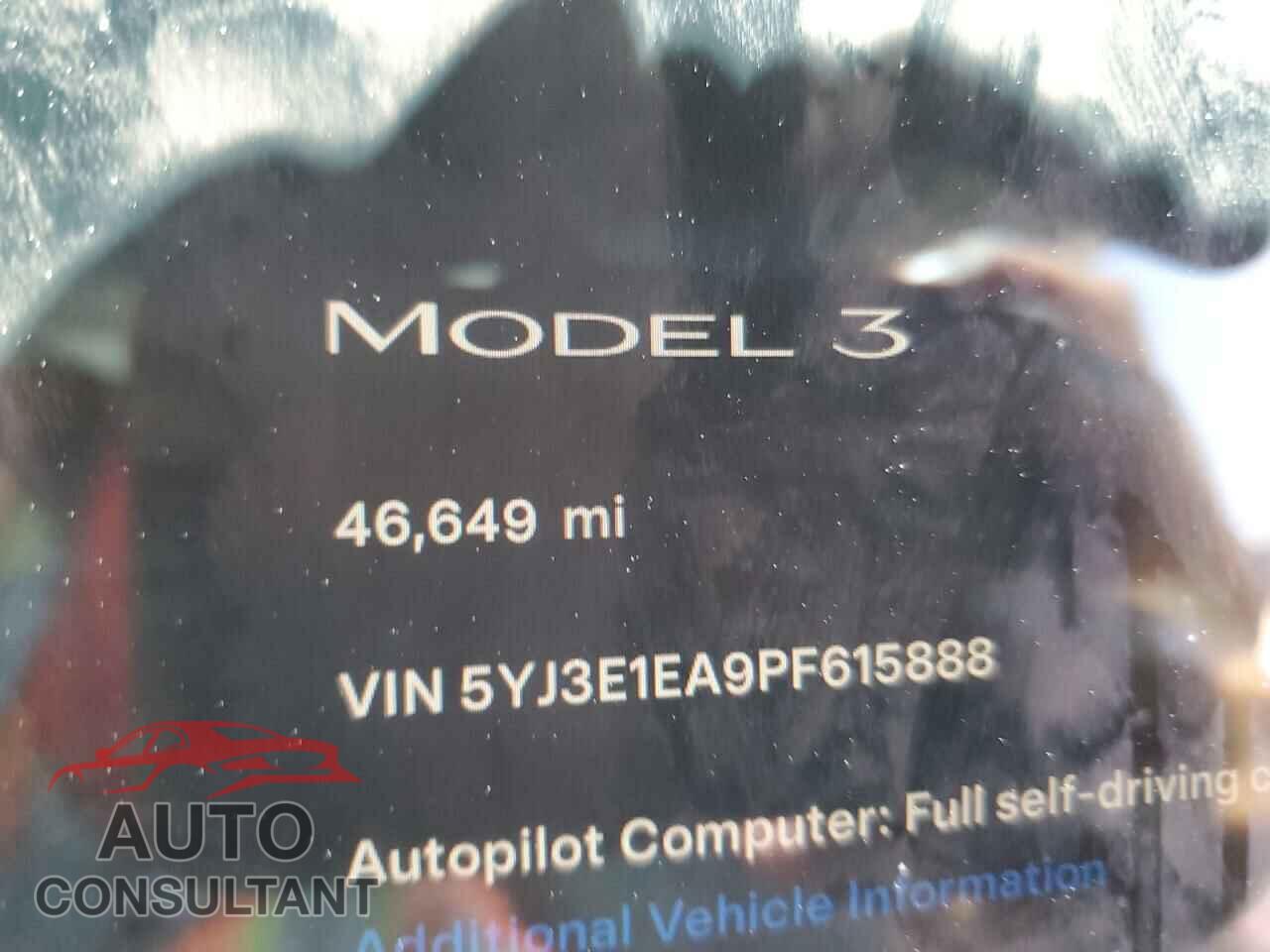 TESLA MODEL 3 2023 - 5YJ3E1EA9PF615888