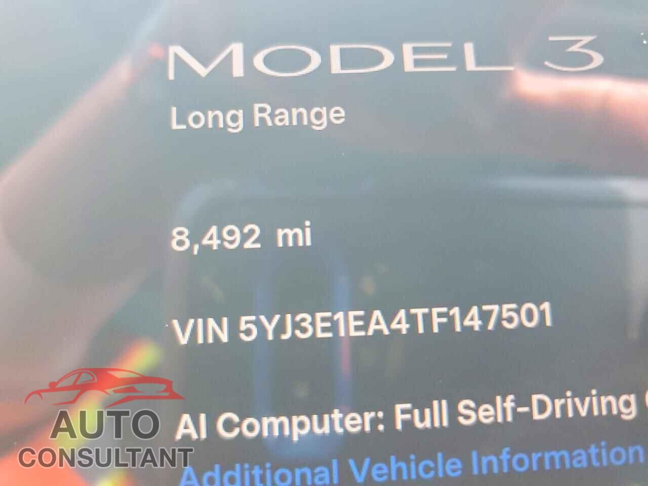 TESLA MODEL 3 2026 - 5YJ3E1EA4TF147501