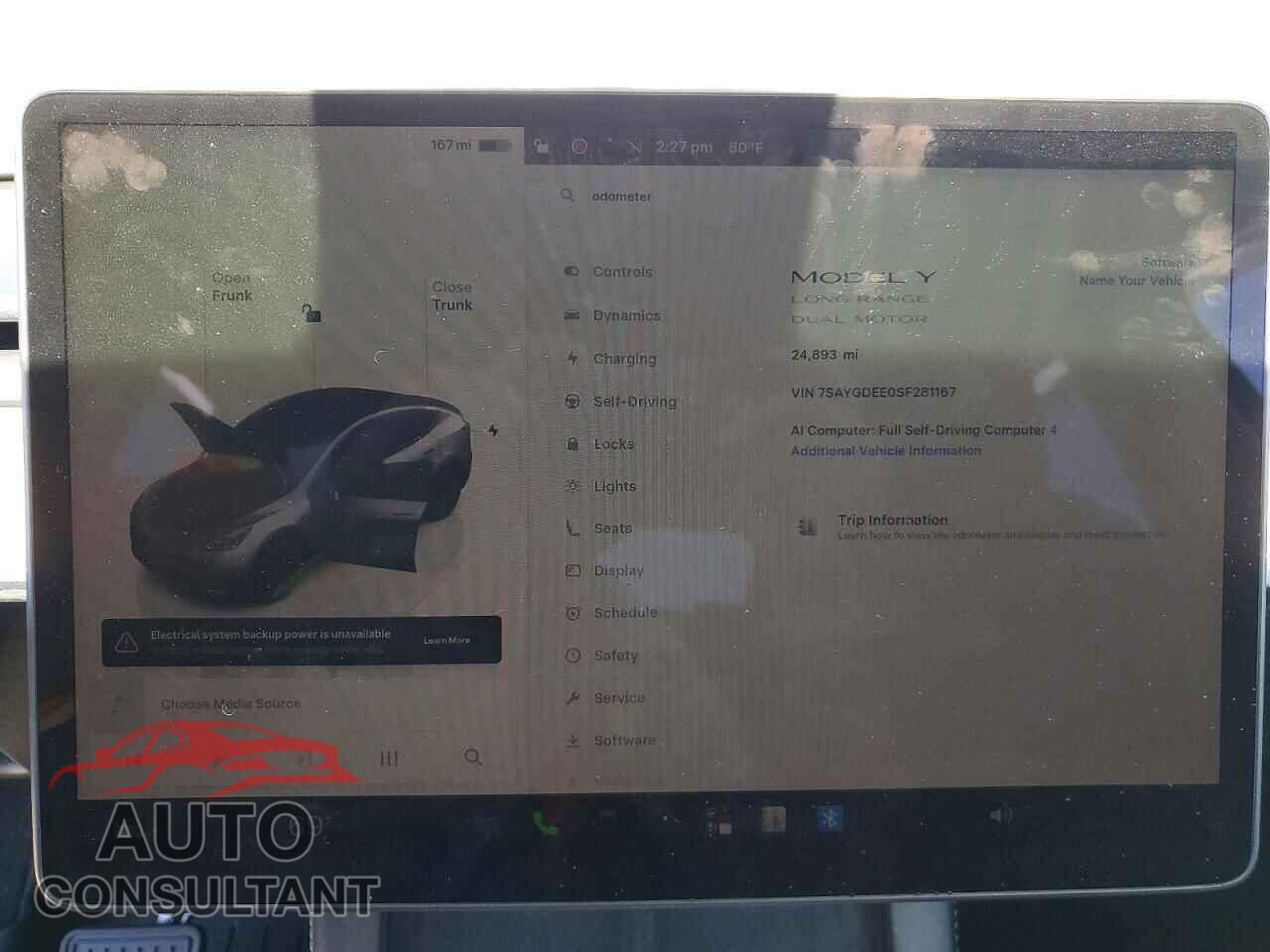 TESLA MODEL Y 2025 - 7SAYGDEE0SF281167