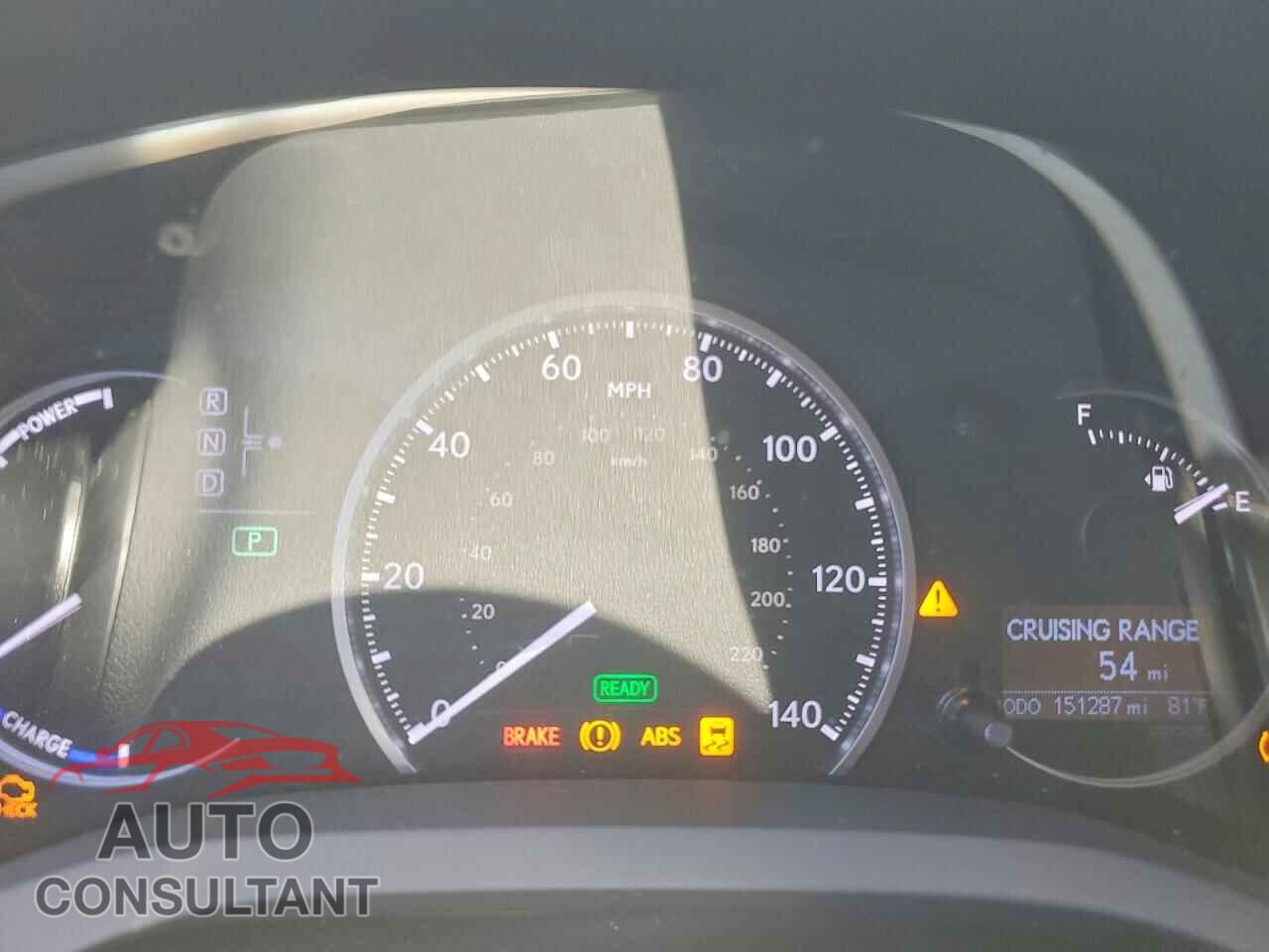 LEXUS CT 200 2012 - JTHKD5BH9C2061805