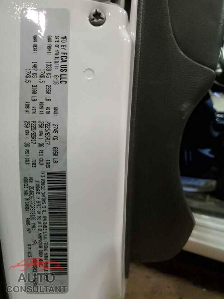 DODGE CARAVAN 2016 - 2C4RDGEG7GR373126