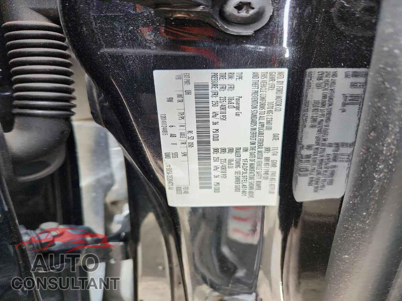 FORD FOCUS 2014 - 1FADP3L97EL451401