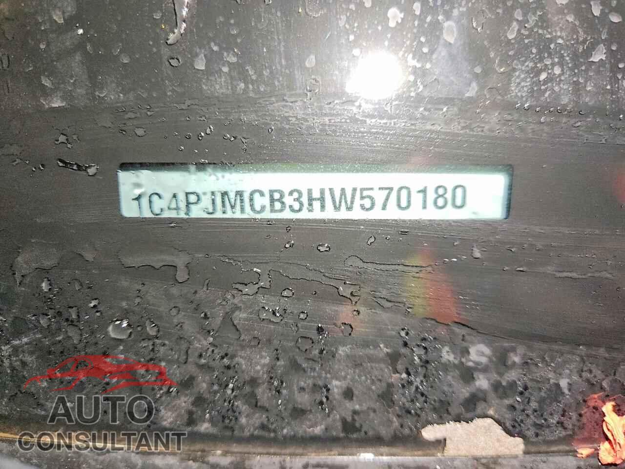 JEEP CHEROKEE 2017 - 1C4PJMCB3HW570180