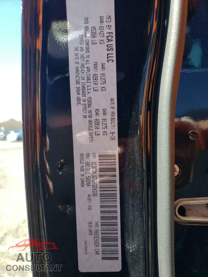DODGE CHARGER 2016 - 2C3CDXJG7GH324336